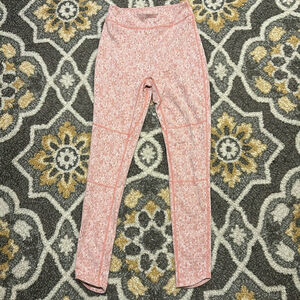 Gymshark Fleur Texture Leggings Size S Pink White